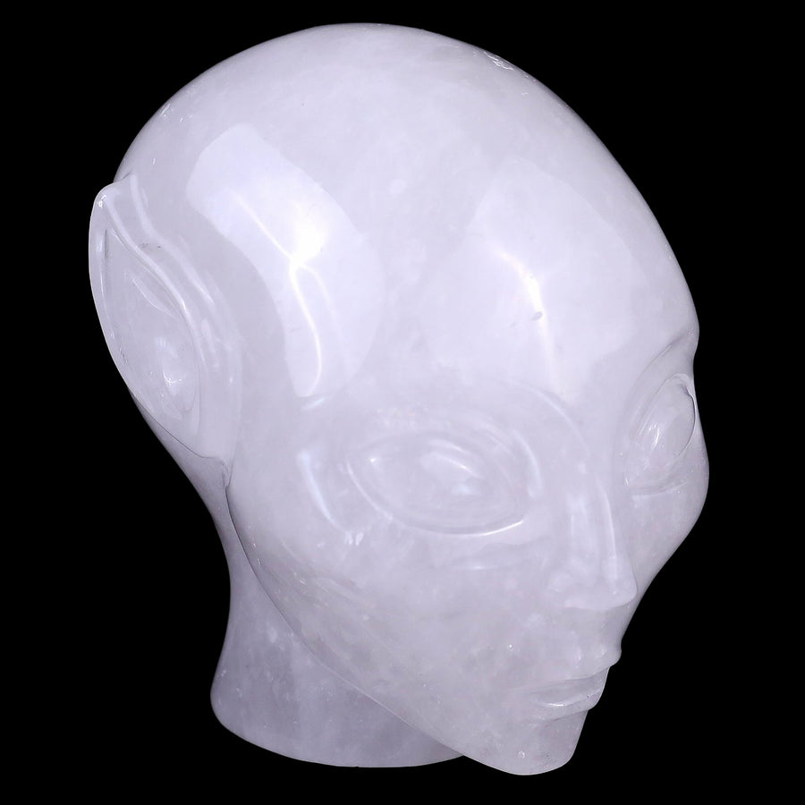 3.9" Angolan Quartz Hand Carved Elf Alien