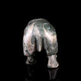 4.1" Nine Dragon Jade Hand Carved Crystal Hippo | No.079
