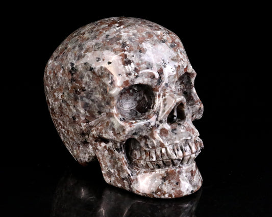 Kindred Vein 4.5" Yooperlite Hand Carved Realistic Skull Sculpture (SKU: 5100147) - Photo 1