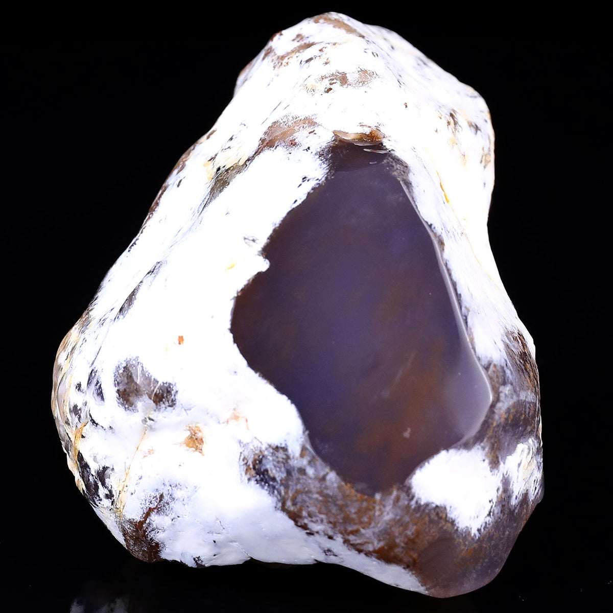 Kindred Vein 4.5" Chalcedony Hand Carved Crystal Squirrel Sculpture (SKU: 2100175) - Photo 6