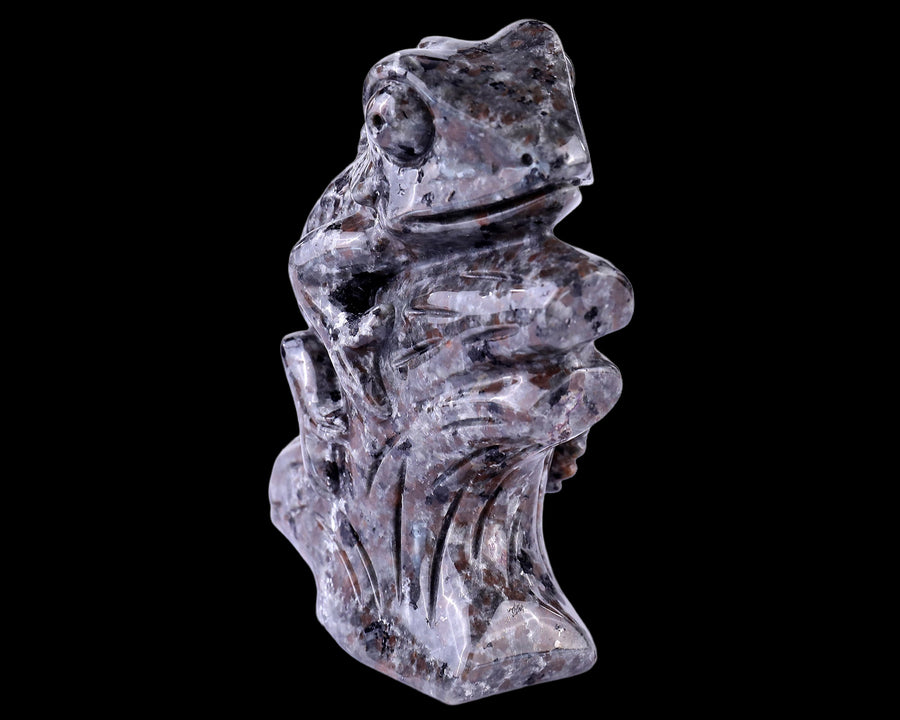 5.1" Yooperlite Hand Carved Crystal Lizard