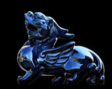 6.2" Black Obsidian Hand Carved Crystal Kylin