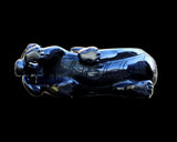 6.2" Black Obsidian Hand Carved Crystal Kylin