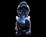 6.2" Black Obsidian Hand Carved Crystal Kylin