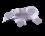 6.2" White Jade Hand Carved Crystal Polar Bear