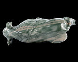 6.0" Nine Dragon Jade Hand Carved Crystal Cattle