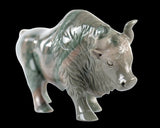 6.0" Nine Dragon Jade Hand Carved Crystal Cattle