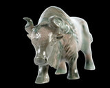 6.0" Nine Dragon Jade Hand Carved Crystal Cattle