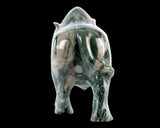 6.0" Nine Dragon Jade Hand Carved Crystal Cattle