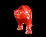 6.5" Red Jasper Hand Carved Crystal Polar Bear