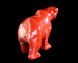 6.5" Red Jasper Hand Carved Crystal Polar Bear