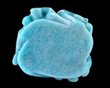 6.5" Amazonite Blue Chalcedony Hand Carved Dolphin