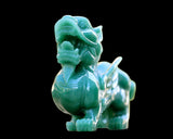 6.5" Green Aventurine Hand Carved Crystal Kylin