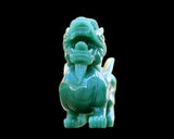 6.5" Green Aventurine Hand Carved Crystal Kylin