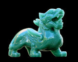 6.5" Green Aventurine Hand Carved Crystal Kylin