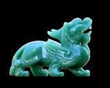 6.5" Green Aventurine Hand Carved Crystal Kylin