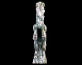 6.5" Nine Dragon Jade Hand Carved Crystal Unicorn