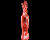 6.6" Red Jasper Hand Carved Crystal Unicorn