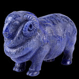 6.7" Blue Aventurine Hand Carved Crystal Sheep