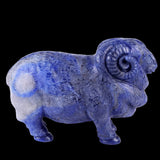 6.7" Blue Aventurine Hand Carved Crystal Sheep