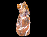 6.7" Chalcedony Hand Carved Crystal Bear