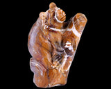6.7" Chalcedony Hand Carved Crystal Bear