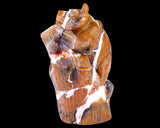 6.7" Chalcedony Hand Carved Crystal Bear