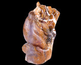6.7" Chalcedony Hand Carved Crystal Bear