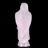 6.7" Rose Quartz Hand Carved Crystal Parrot
