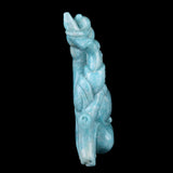 7.1" Amazonite Hand Carved Crystal Buddha