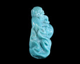 7.5" Amazonite Hand Carved Crystal Buddha