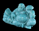 7.5" Amazonite Hand Carved Crystal Buddha