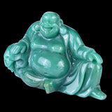 7.5" Green Aventurine Hand Carved Crystal Buddha