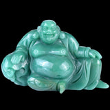 7.5" Green Aventurine Hand Carved Crystal Buddha