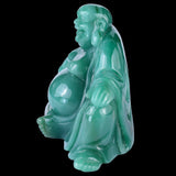 7.5" Green Aventurine Hand Carved Crystal Buddha