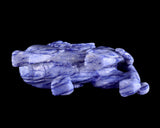 7.2" Blue Aventurine Hand Carved Crystal Kylin
