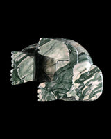 9.4" Nine Dragon Jade Hand Carved Crystal Wolf