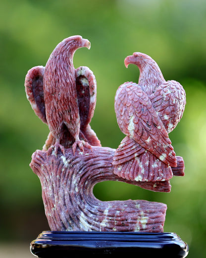 Kindred Vein 9.4" Red Agate Hand Carved Crystal Eagle Sculpture (SKU: 3100405) - Photo 5