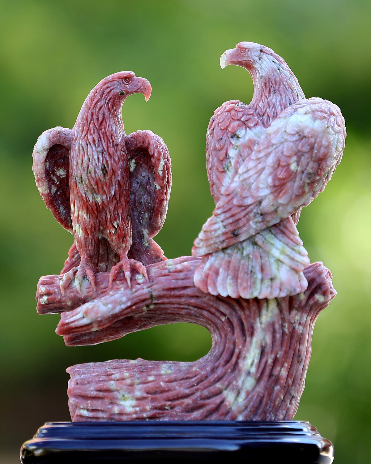 Kindred Vein 9.4" Red Agate Hand Carved Crystal Eagle Sculpture (SKU: 3100405) - Photo 9
