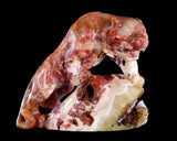 Amazing 7.6" Chalcedony Hand Carved Crystal Tiger