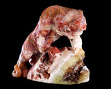 Amazing 7.6" Chalcedony Hand Carved Crystal Tiger