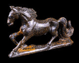 6.3" Leopard Skin Jasper Hand Carved Horse