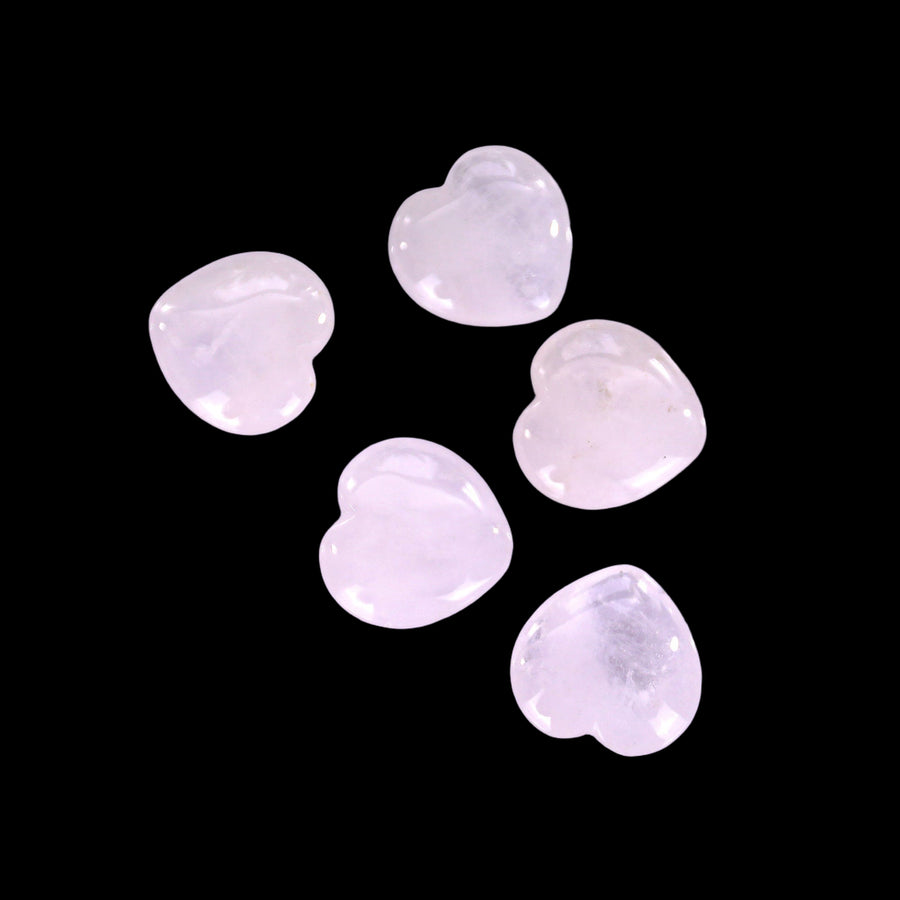 Natural Angolan Quartz Hand Carved Crystal Heart