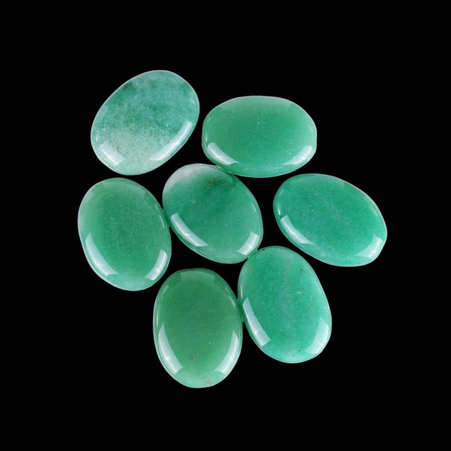 Natural Green Aventurine Hand Carved Crystal Polished Palm Stone