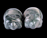 Natural Nine Dragon Jade Hand Carved Crystal Panda