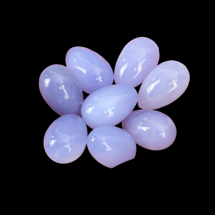 Semi-Precious Blue Chalcedony Crystal Crafts Polished Yoni