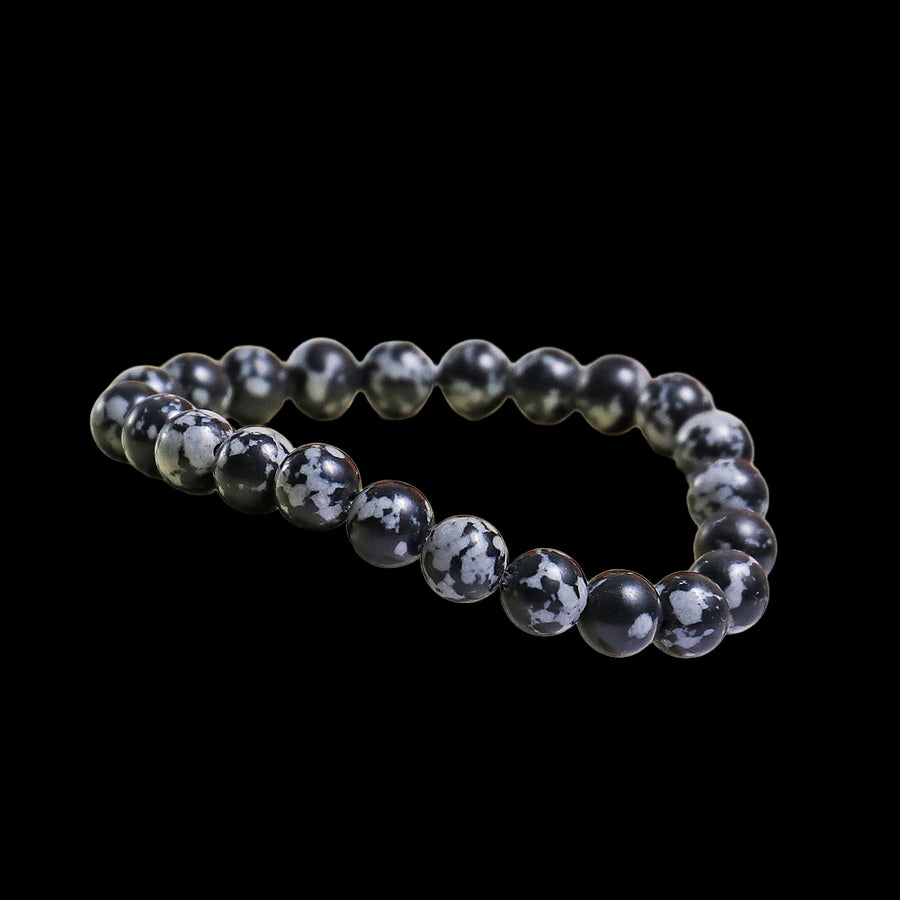 Natural Snowflake Agate Healing Energy Bracelet