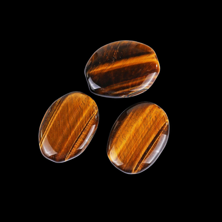 Natural Tiger Eye Hand Carved Crystal Polished Palm Stone