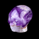 1.5" Dream Amethyst Hand Carved Crystal Elf Alien