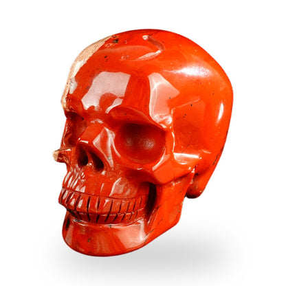 Kindred Vein 3" Red Jasper Hand Carved Crystal Realistic Skull Sculpture (SKU: SKH30RJ05) - Photo 34